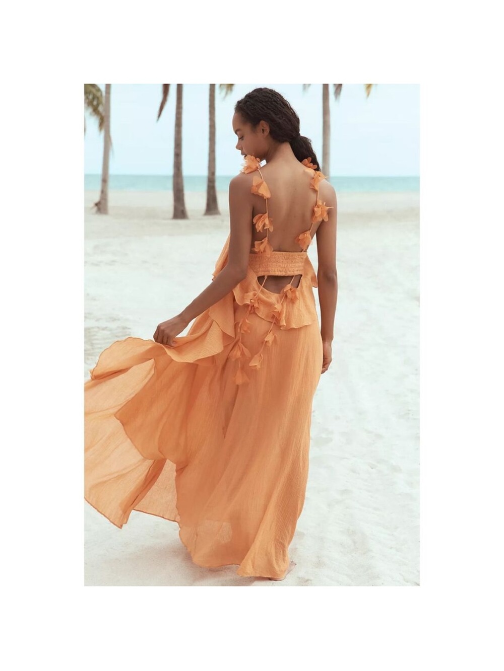 Celandine Orange Maxi Dress